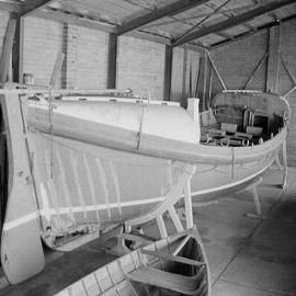 Newcastle lifeboat restoration, Newcastle Maritime Museum, 1984