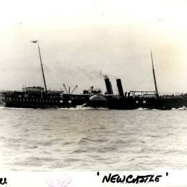 ["PS Newcastle",  heading out of Sydney Harbour between 1900 and 1927]