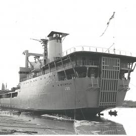 "HMAS Tobruk", launch day, 1 March 1980
