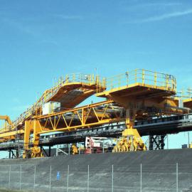 Construction of a stacker at Kooragang, NSW, August 2011