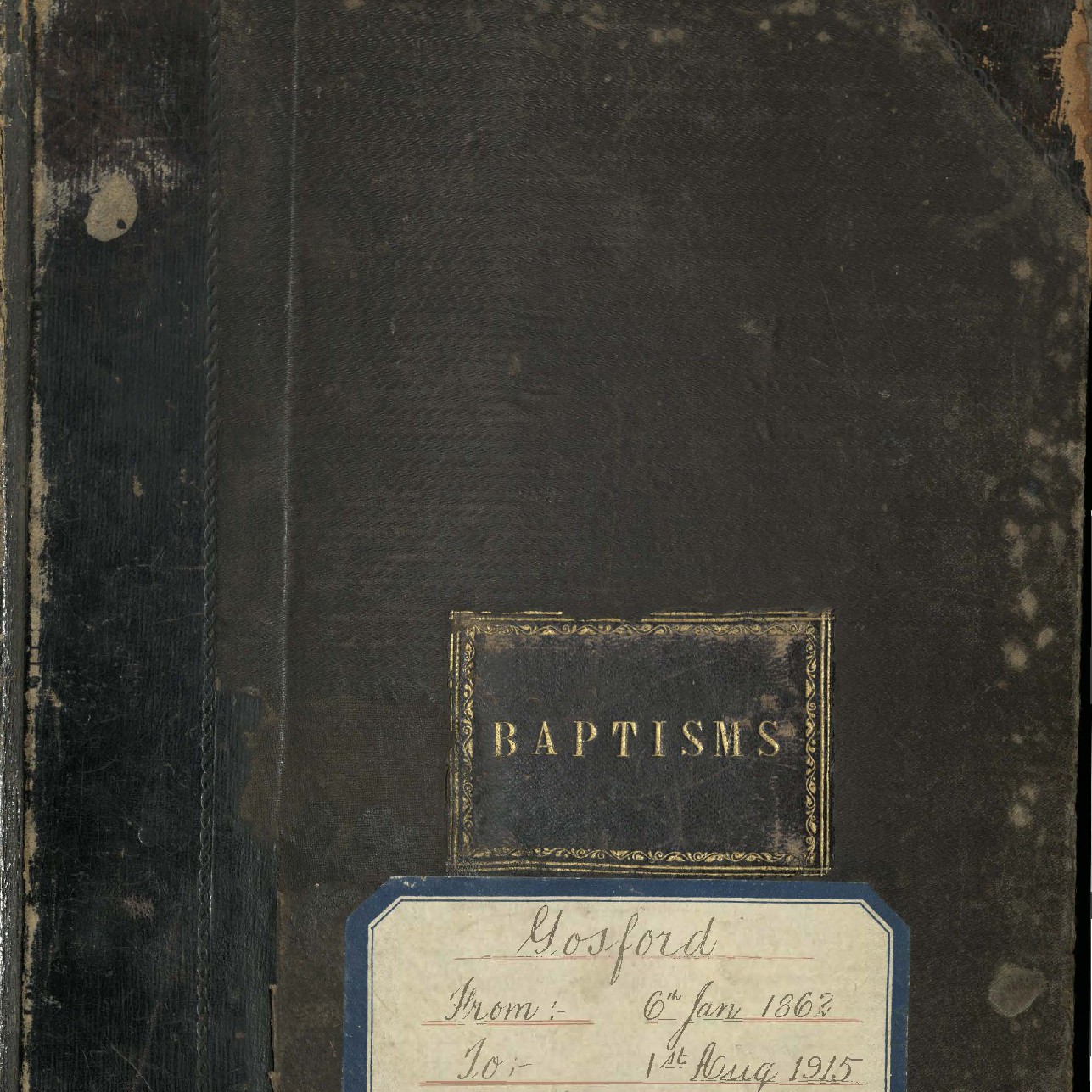 Gosford Baptism Register, 6 January 1862 - 1 August 1915