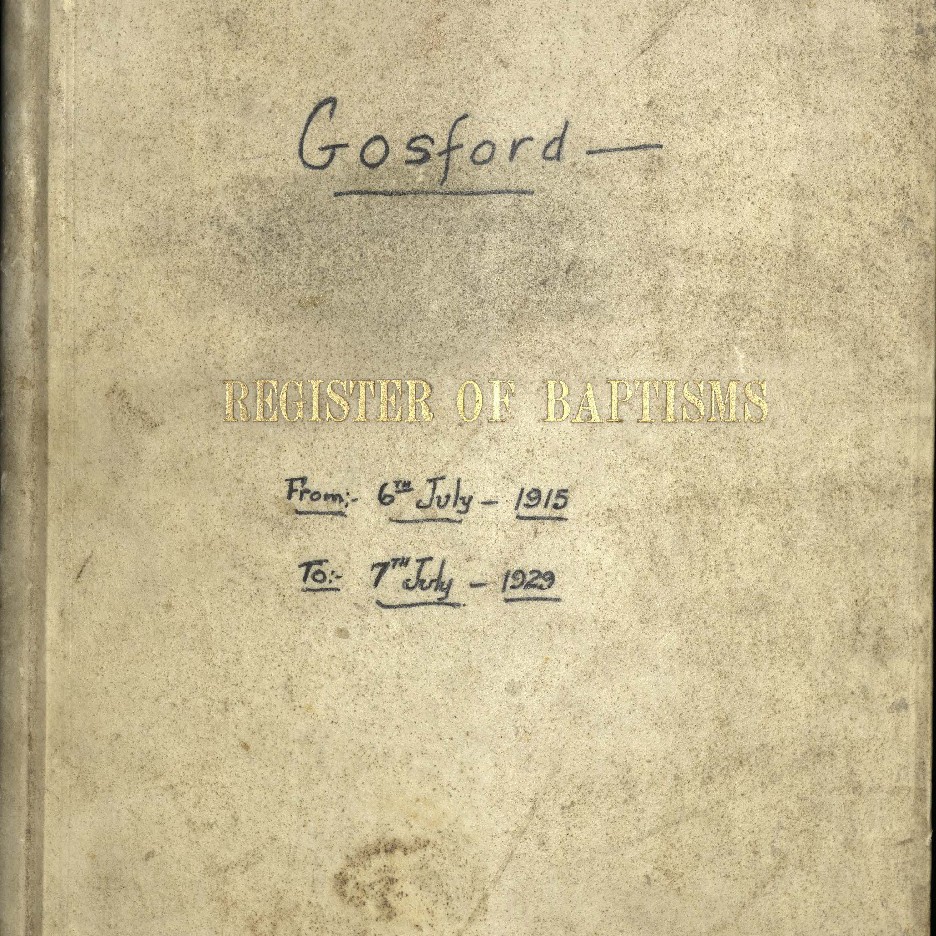 Gosford Baptism Register, 6 July 1918 - 7 July 1929