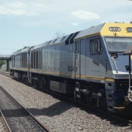 A crew change on a Pelton coal train at Beresfield, NSW, January 2012