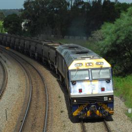 EL57 and EL61 on unit 49 rolling towards East Maitland on its way to Austar, 15 January 2015