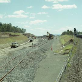 Construction of the sidings for the Pacific National servicing facilities at Greta, NSW, April 2012