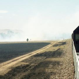 Bushfire and smoke at Bulga, NSW, December 2002