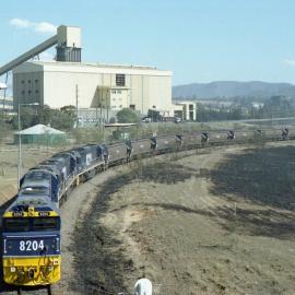 8204 and two classmates on unit 19 wait for decision at Bulga which has been affected by a bushfire, December 2002