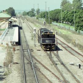 9021 seen heading north through Singleton, March 2017