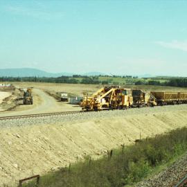 Track work for the siding at the Ashton mine