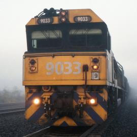 9033 and two classmates on unit 9 wait to leave the Hunter Valley, Newdell, Liddell Loop. August 2013