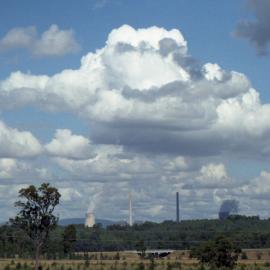 Looking towards the power stations at Liddell and Bayswater from Antiene, NSW, March 2013