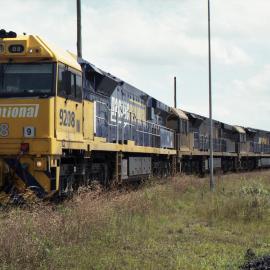 9208, 9212 and a classmate wait to commence loading at Drayton, NSW, January 2011