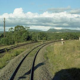 The departure and arrival roads at Drayton, NSW, March 2006