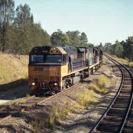 TT120, a 92 class and another TT class on unit 20 seen while loading at Drayton, NSW, May 2014