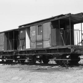 These modified CHG brake vans at Sandy Hollow were used in the construction of the Ulan line