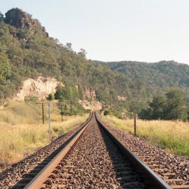 Looking towards Kerrabee from the down distant signal, March 2002