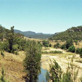 The view from 8250 as a train crosses the river just before arrival at Kerrabee, NSW