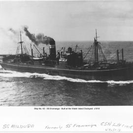 "SS Eromanga" built at Walsh Island Dockyard and launched 12 March 1921