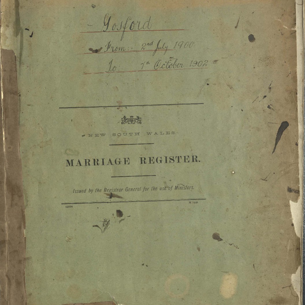 Gosford Marriage Register, 2 July 1900 - 7 October 1902