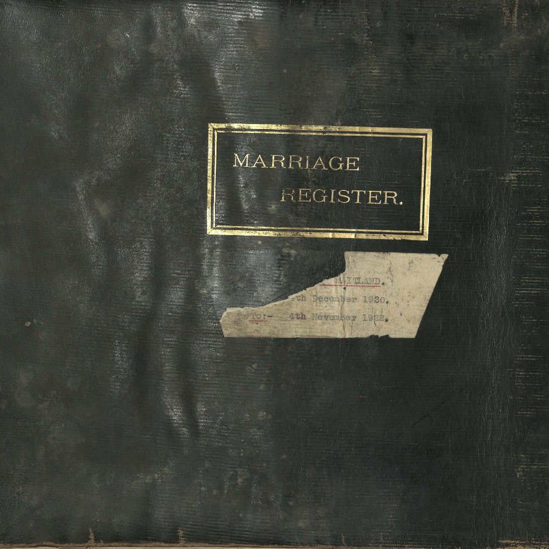 South Maitland (St Paul's) Marriage Register, 1920 - 1922