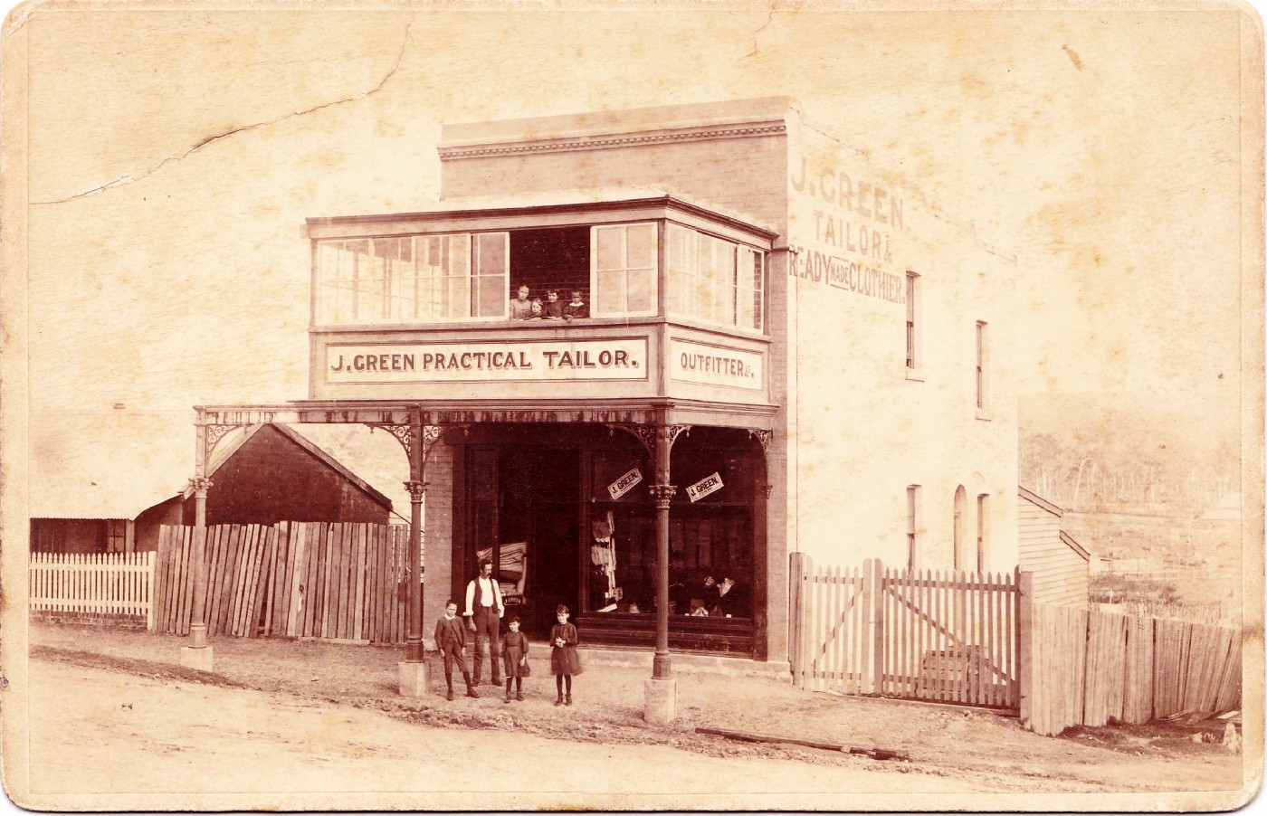 Photo by Ralph Snowball of Janet Cockerill's Great Grandfather's store in Adamstown