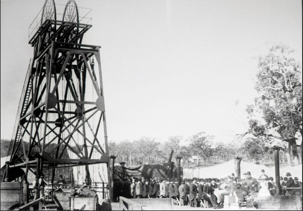 Opening of West Wallsend Colliery, 1888, NSW, Geological and Mining Museum, 0043