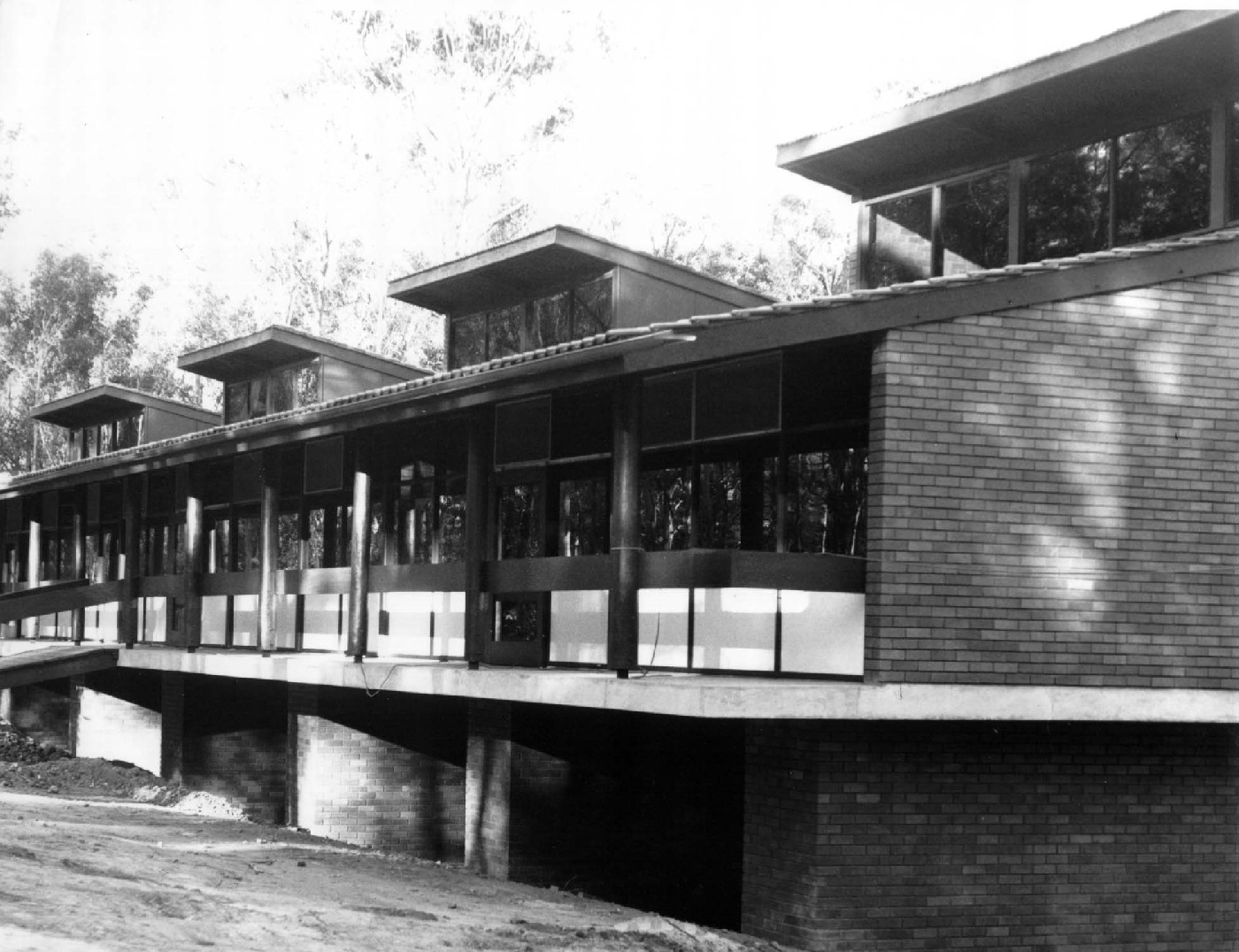 Architecture Building (View from the NW before the landscaping ...