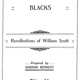 The Port Stephens Blacks: Recollections of William Scott | 1 vote